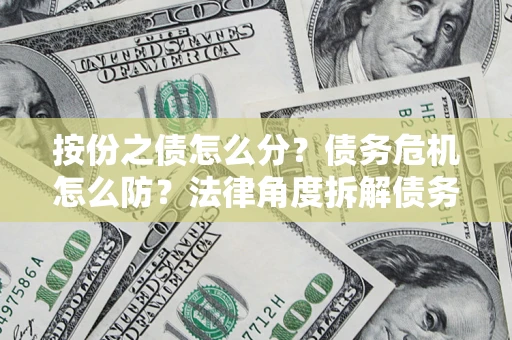 济南按份之债怎么分？债务危机怎么防？法律角度拆解债务分配与风险自保指南