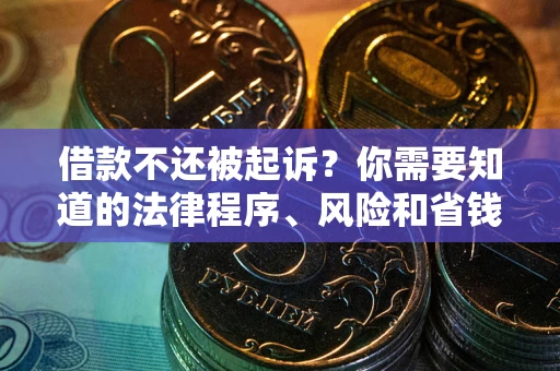 济南借款不还被起诉？你需要知道的法律程序、风险和省钱技巧