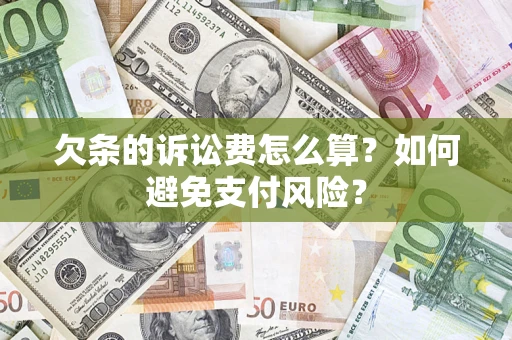 济南欠条的诉讼费怎么算？如何避免支付风险？